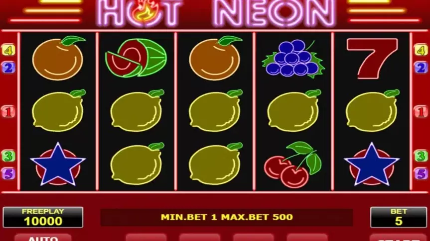Hot Neon slot screenshot 1