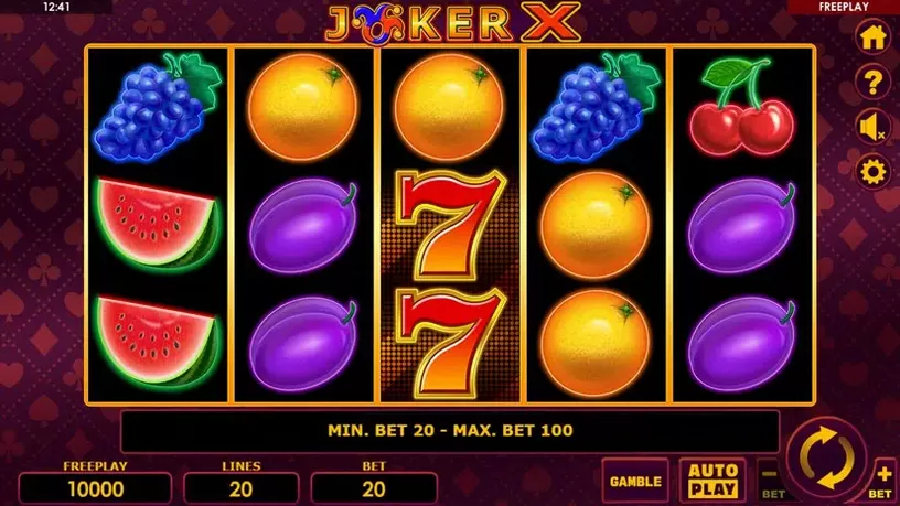Joker X slot screenshot 1