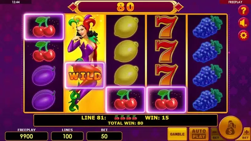 Lucky Joker 100 slot screenshot 2
