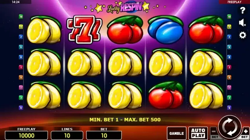Lucky Respin slot screenshot 1