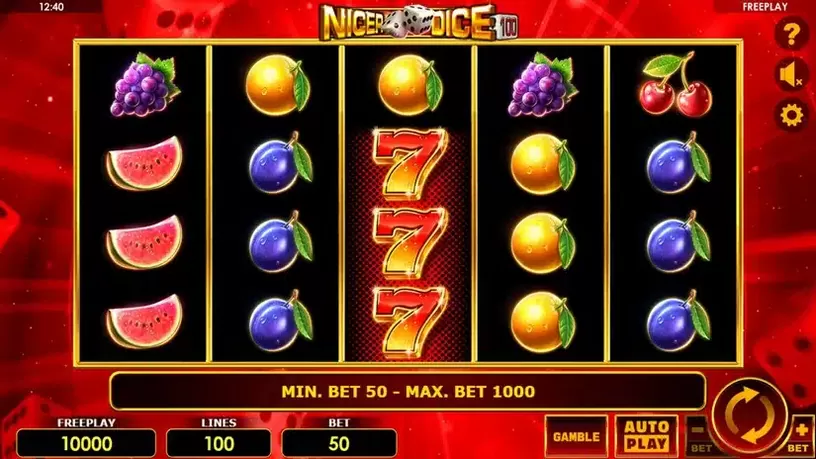 Nicer Dice 100 slot screenshot 1