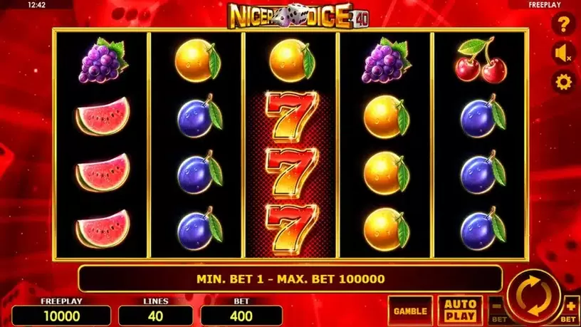 Nicer Dice 40 slot screenshot 1