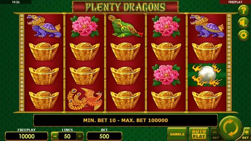 Plenty Dragons slot screenshot 1