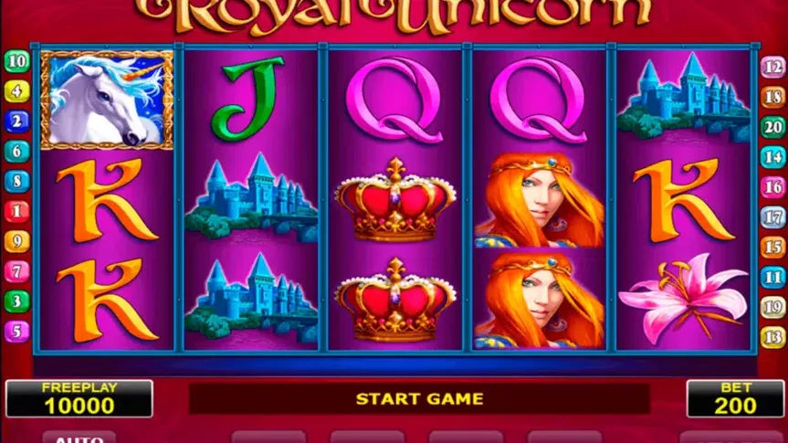 Royal Unicorn slot screenshot 1