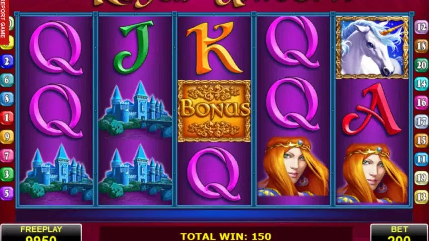 Royal Unicorn slot screenshot 2