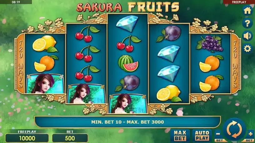 Sakura Fruits slot screenshot 1