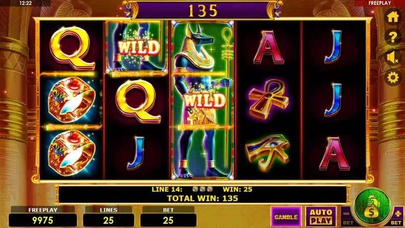 Wild Anubis slot screenshot 2