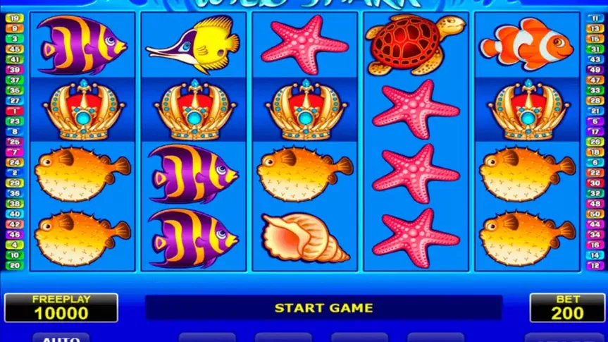 Wild Shark slot screenshot 1
