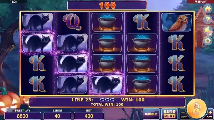 Wild Witches slot screenshot 2