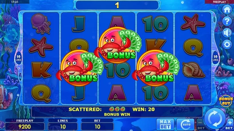 Bigger Cash & Crab slot screenshot 2