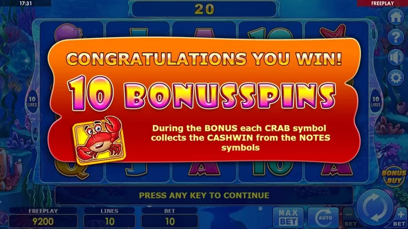 Bigger Cash & Crab slot screenshot 3
