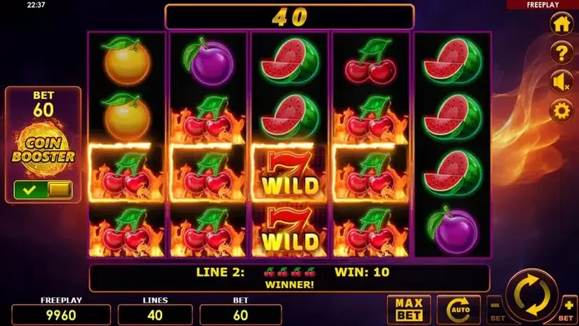 Blazing Coins 40 slot screenshot 3