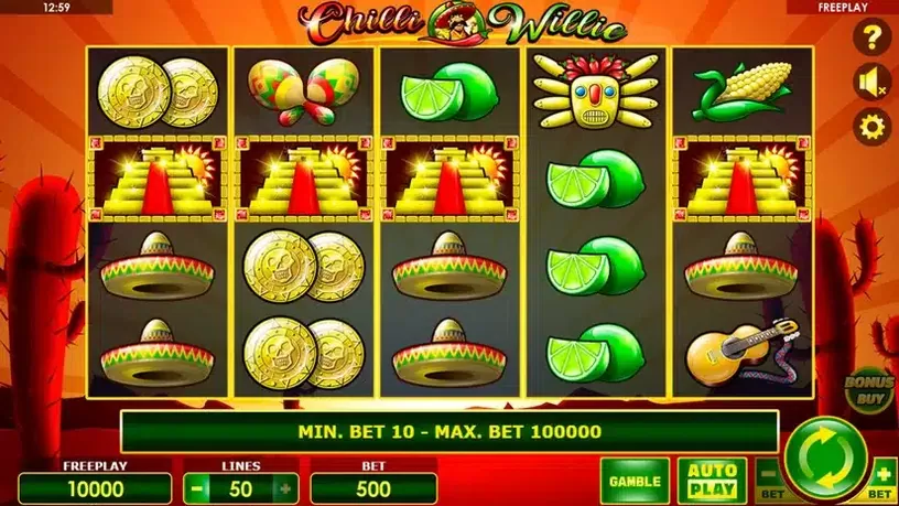 Chilli Willie slot screenshot 1