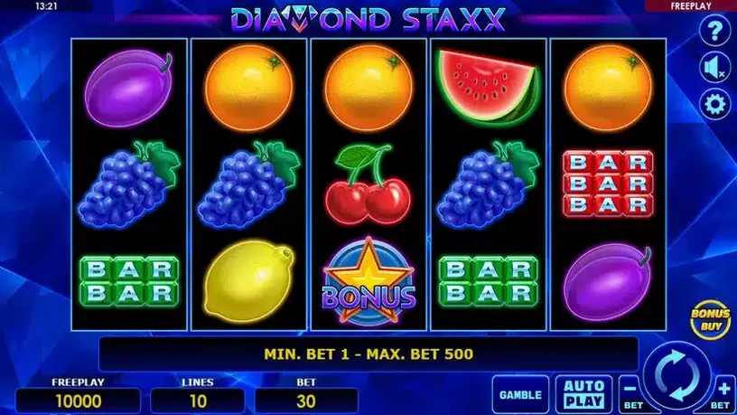 Diamond Staxx slot screenshot 1