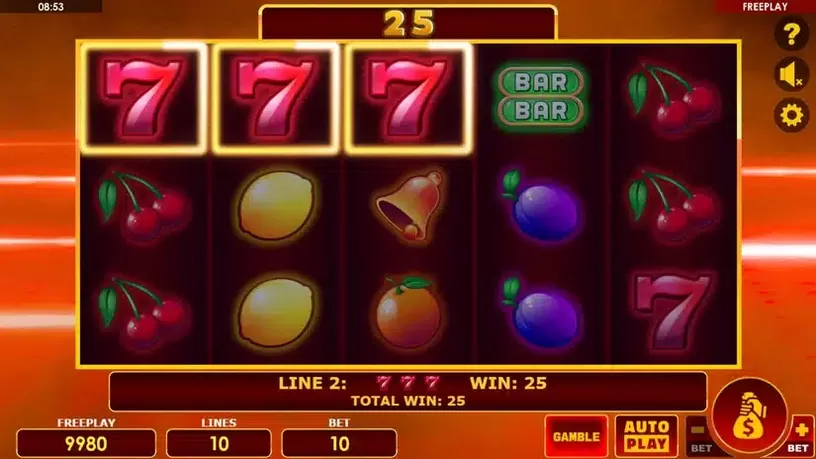 Lucky Golden 7 slot screenshot 1