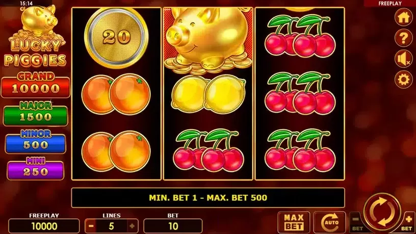 Lucky Piggies slot screenshot 1