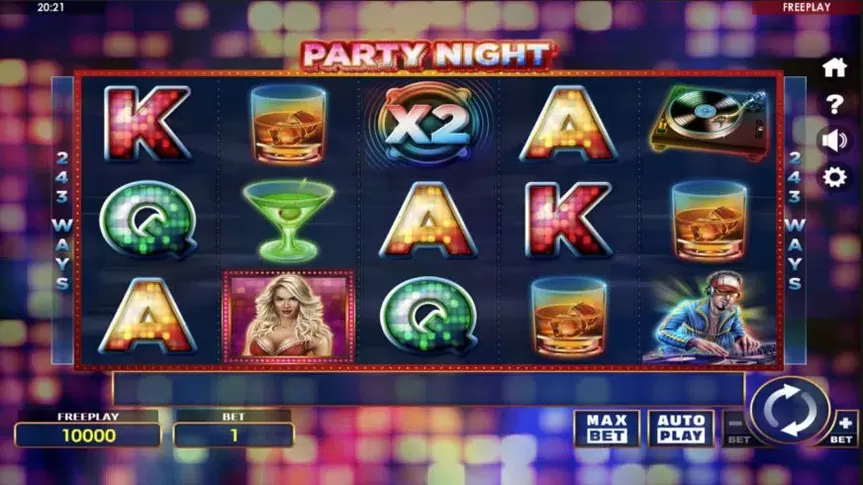 Party Night slot screenshot 1