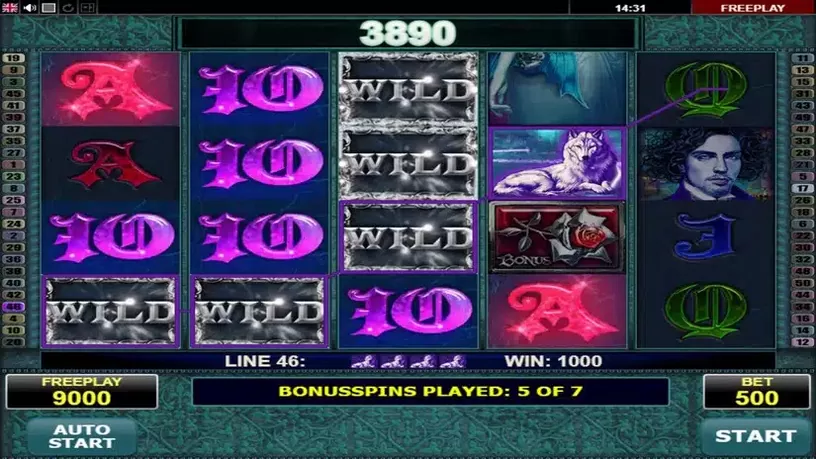 Vampires slot screenshot 5
