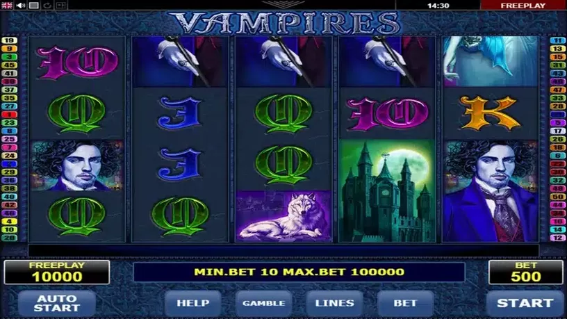 Vampires slot screenshot 1