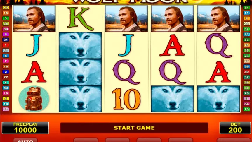Wolf Moon slot screenshot 1