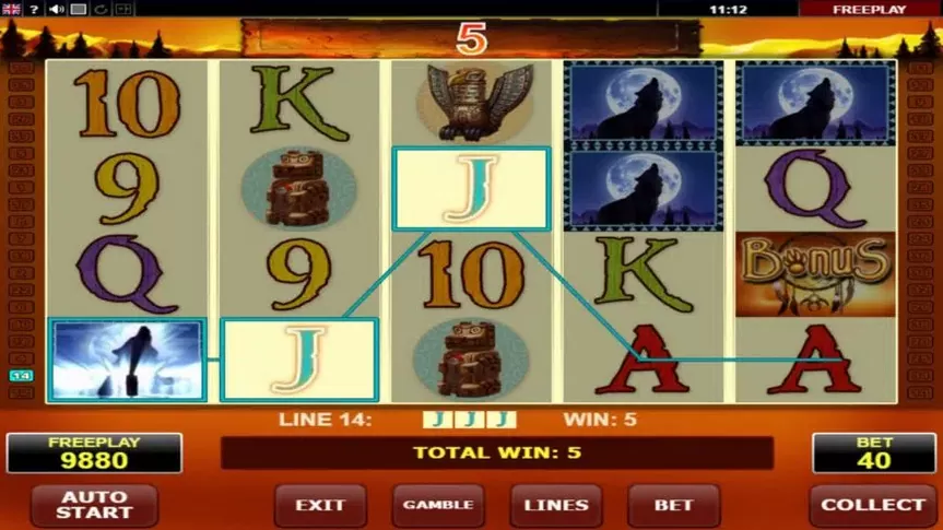 Wolf Moon slot screenshot 2