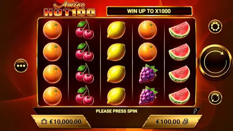Amigo HOT100 slot screenshot 1