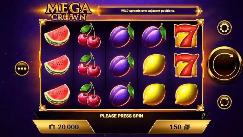Mega Crown slot screenshot 1