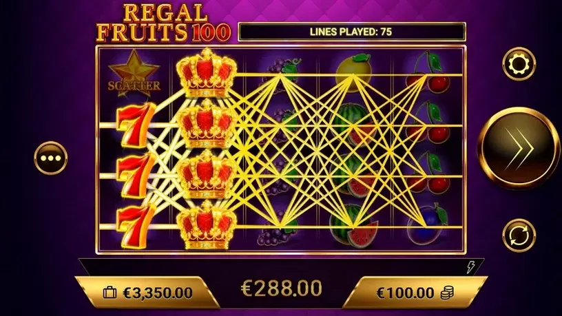 Regal Fruits 100 slot screenshot 5
