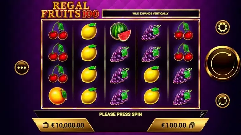 Regal Fruits 100 slot screenshot 1