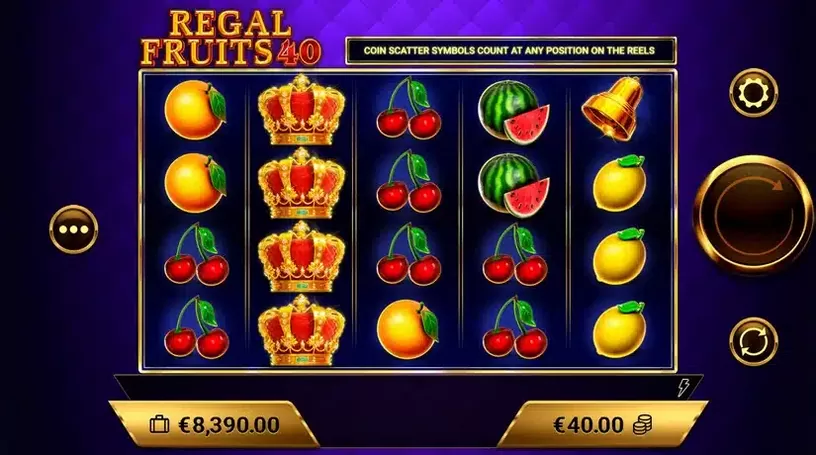 Regal Fruits 40 slot screenshot 3