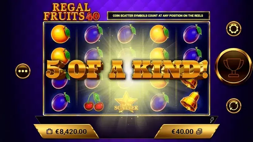 Regal Fruits 40 slot screenshot 2