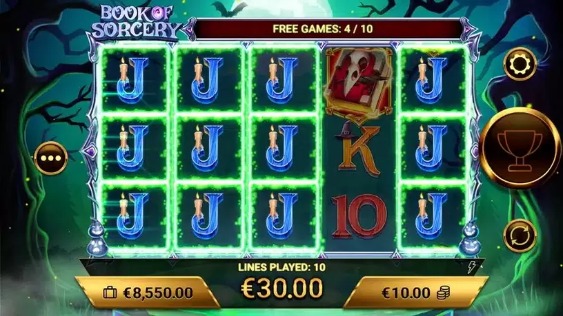 Book of Sorcery slot screenshot 4