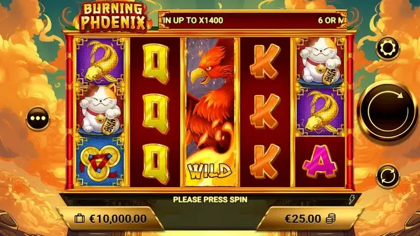 Burning Phoenix slot screenshot 1