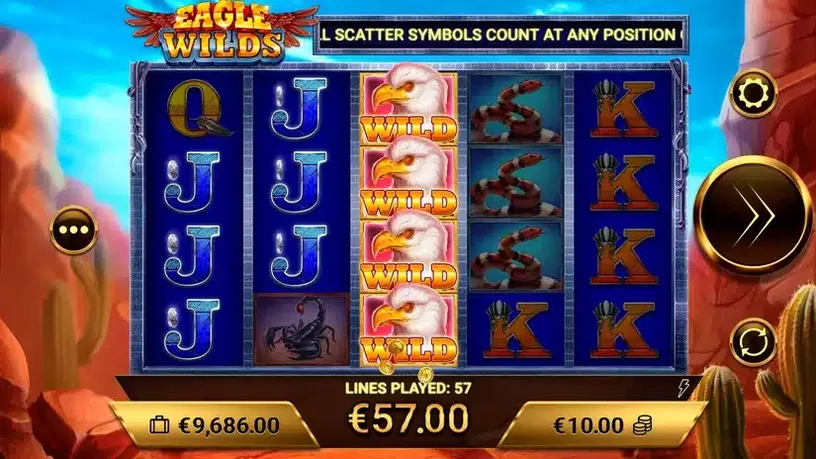 Eagle Wilds slot screenshot 2