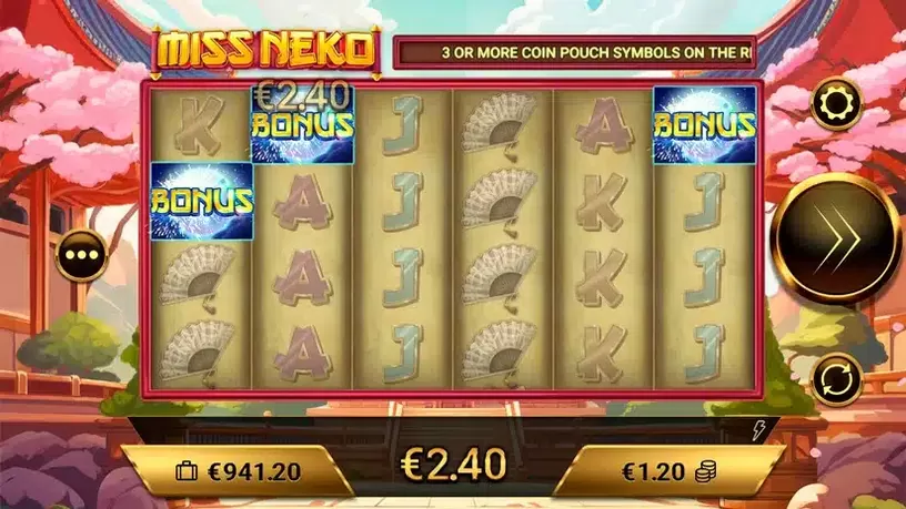 Miss Neko slot screenshot 2
