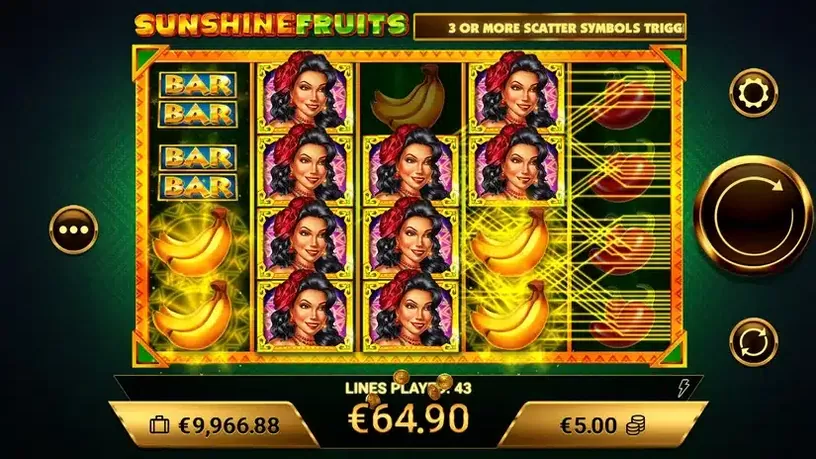 Sunshine Fruits slot screenshot 4