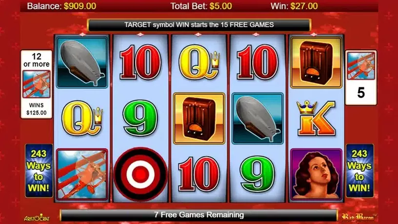 Red Baron slot screenshot 5