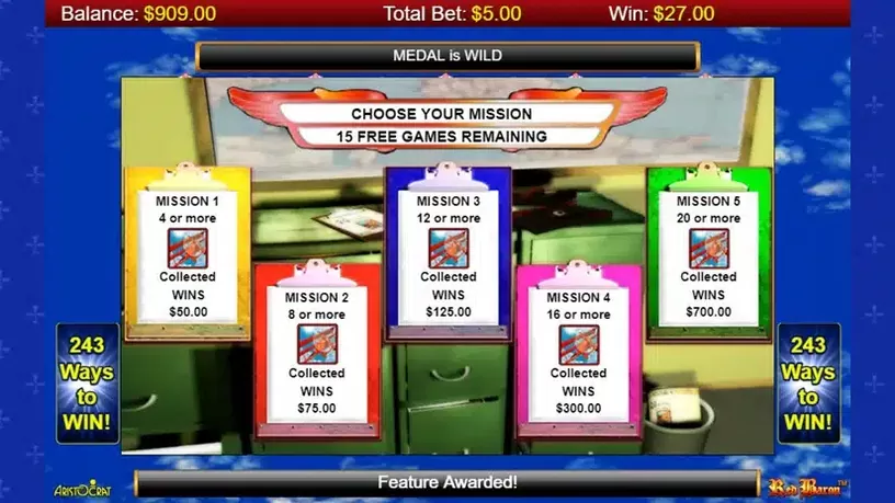 Red Baron slot screenshot 3