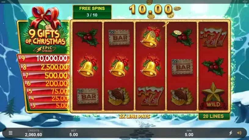 9 Gifts of Christmas slot screenshot 7