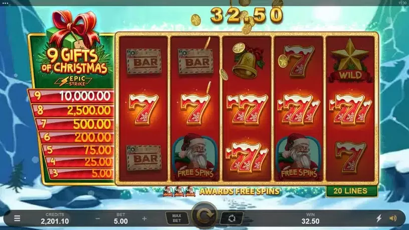 9 Gifts of Christmas slot screenshot 4