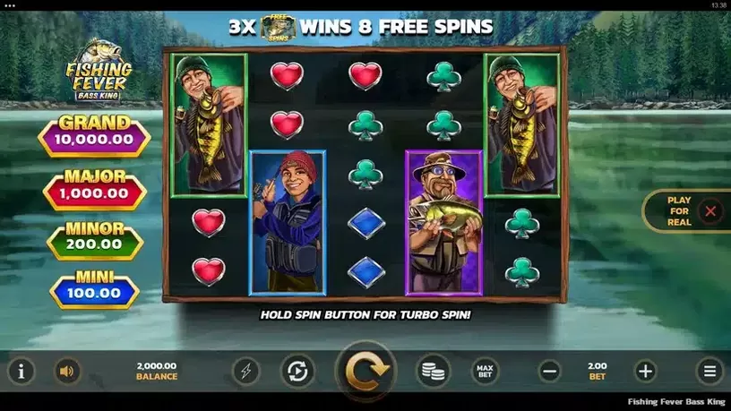 Fishing Fever Bass King slot screenshot 1