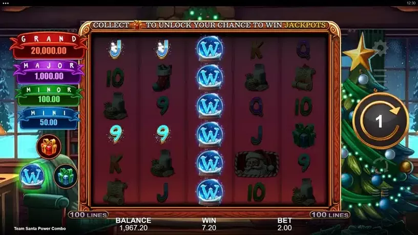 Team Santa Power Combo slot screenshot 5