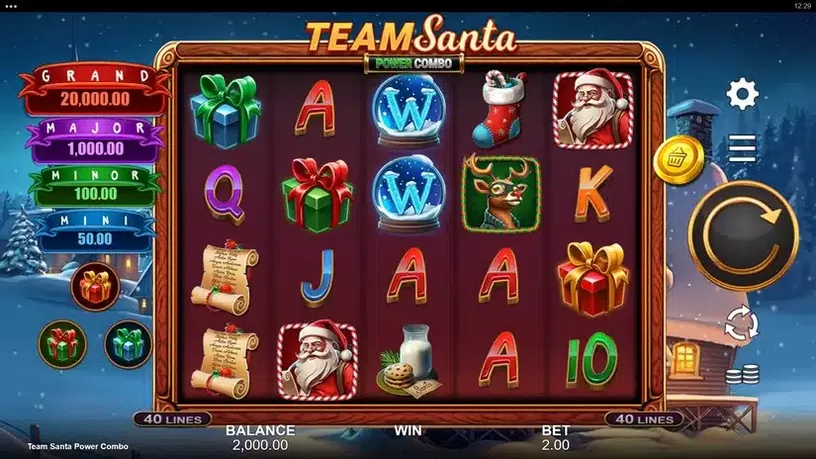 Team Santa Power Combo slot screenshot 1