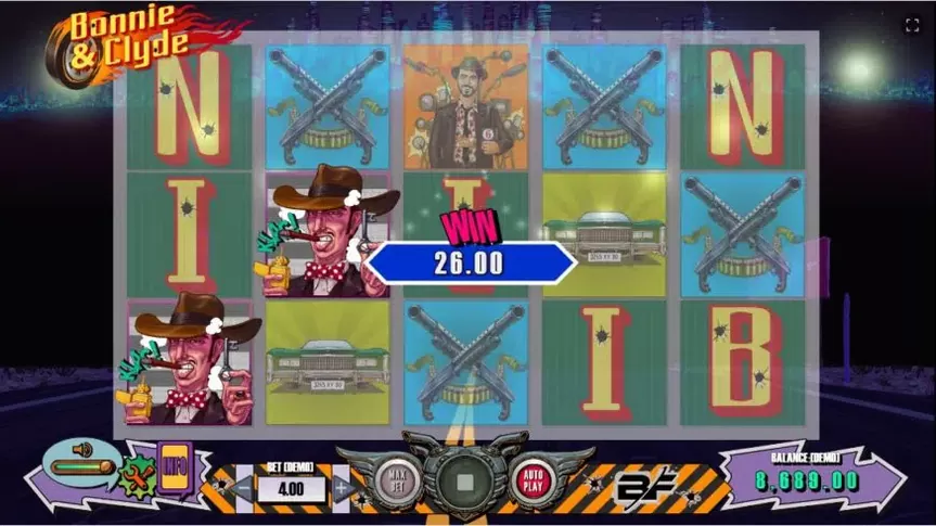 Bonnie & Clyde slot screenshot 5