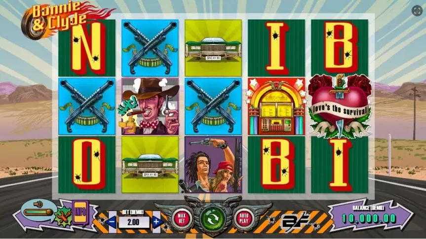 Bonnie & Clyde slot screenshot 1