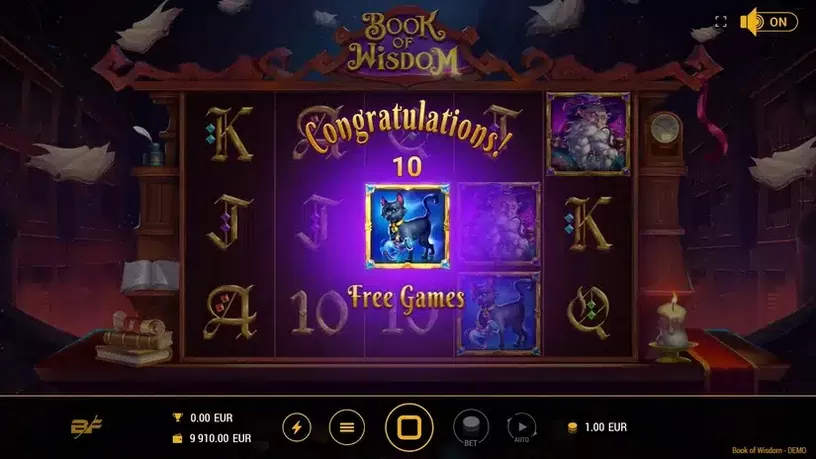 Book of Wisdom slot screenshot 2