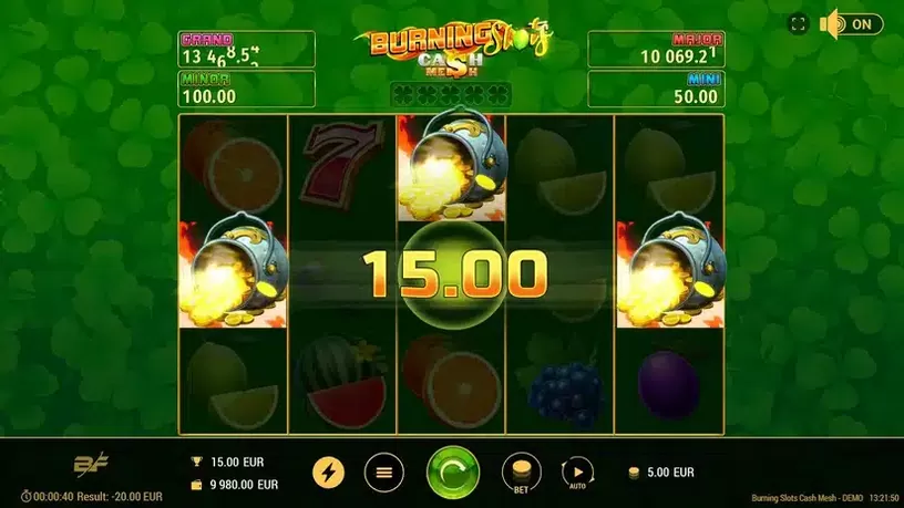Burning Slots Cash Mesh slot screenshot 3