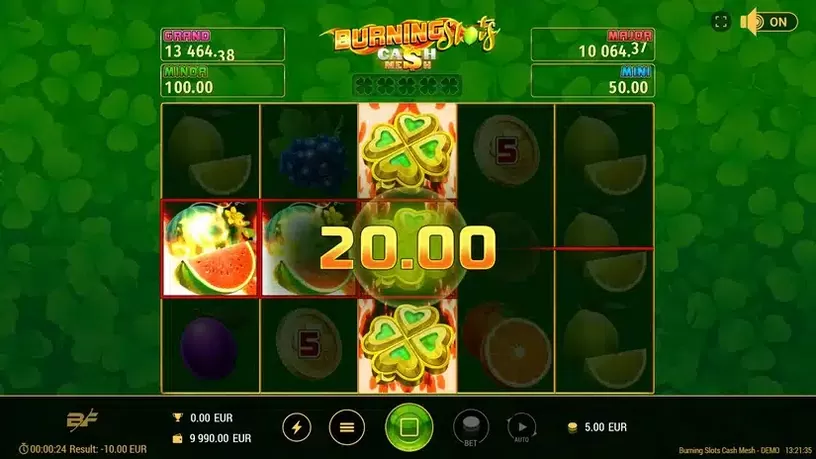 Burning Slots Cash Mesh slot screenshot 2