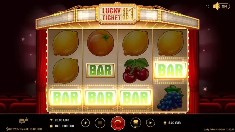Lucky Ticket 81 slot screenshot 2