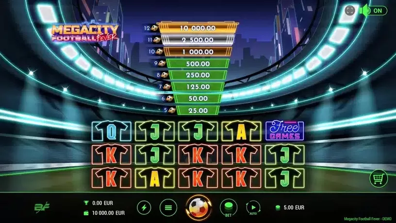 Megacity Football Fever slot screenshot 1